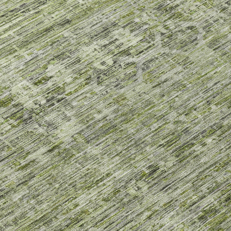 Tapis vert intérieur / extérieur lavable à la machine Xhevrie, Rectangle 9 pi x 12 pi