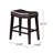 Contemporary Upholstered Saddle Counter Stool With Nailhead Trim And Elegant Design, Ideal For Kitchen And Bar Areas.