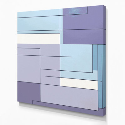 Hard Edge 37, art mural sur toile grise