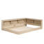 Oak MDF+Plywood Storage Bed-468358616