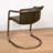 Kokou Leather Dining Chair In Emerald Green