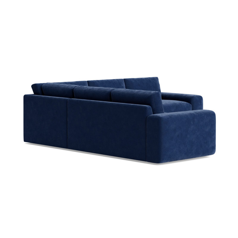 The OG Sectional, Performance Velvet - Uniform, Right Hand Facing