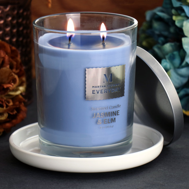 Bougie parfumée, Bleu