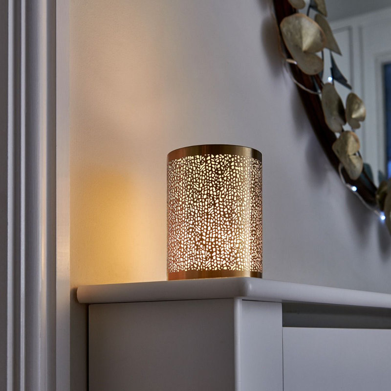 Alazah Aluminium Table Lamp, Brass