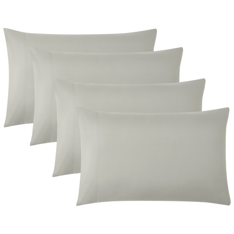 Quatre taies d'oreiller en microfibre Vilano Springs de Southshore Fine Linens, Grand, Gris acier