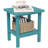 Adirondack Outdoor Side Table, All Weather Use Double Layer Patio Side Table, HIPS Rectangular End Table-114792283
