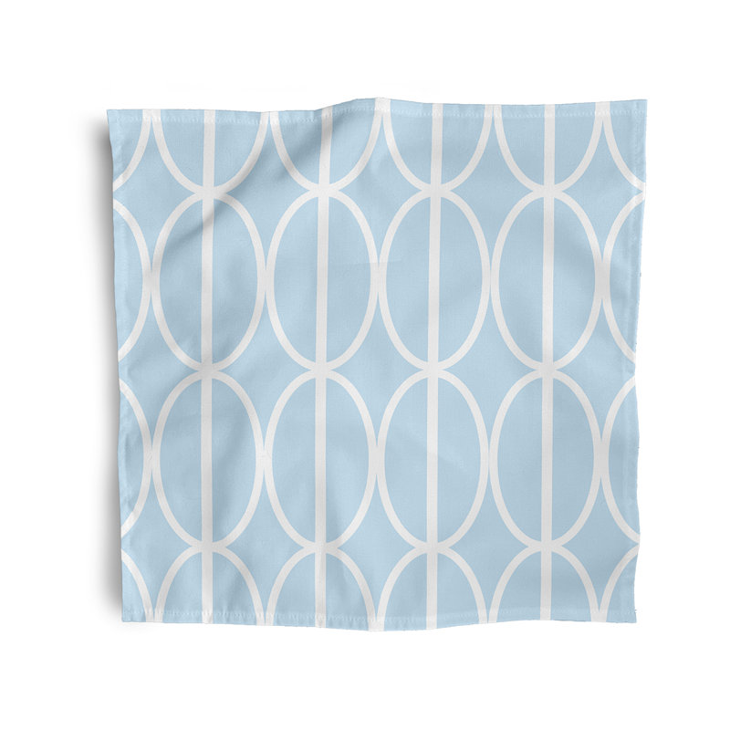 Kyleigha Ovals Go 'Round Napkins, Blue
