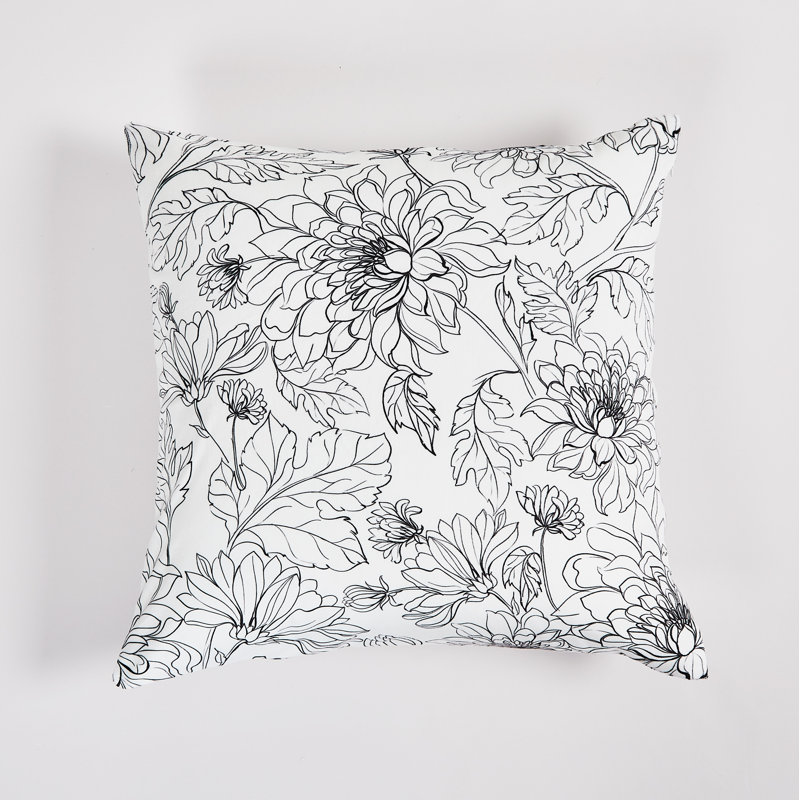 Coussin floral 22 po