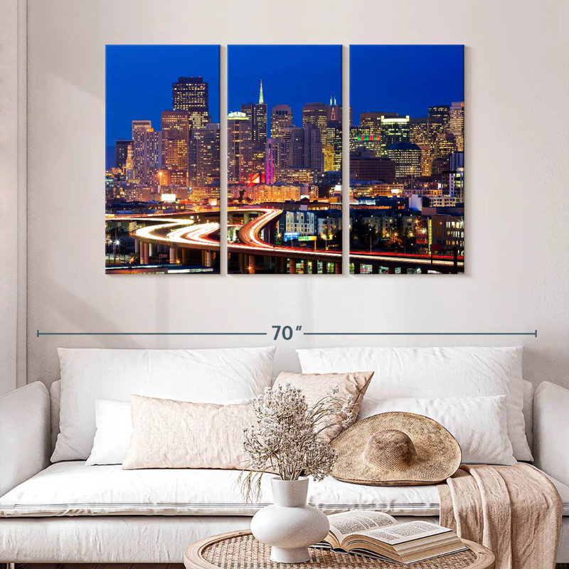 Rorry San Francisco Night Lights, 32" H x 50" W
