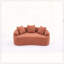 Causeuse en chenille courbée sans assemblage avec mousse 30D et 3 coussins-1779976651