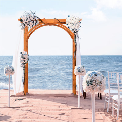 7FT Wood Arbour Arch Trellis