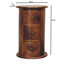 Solid Wood Round Accent Chest