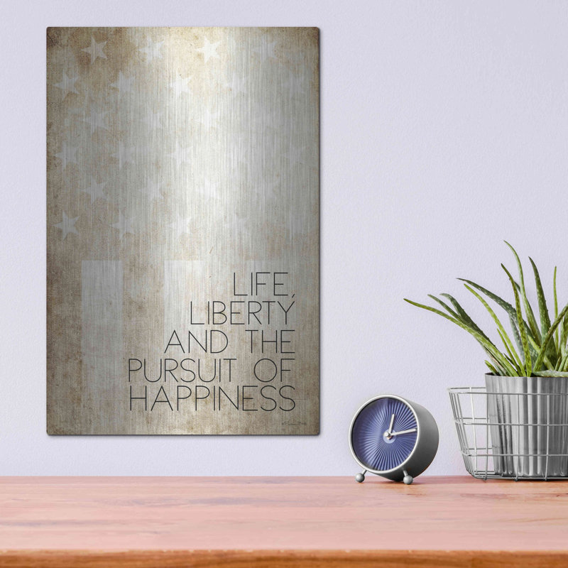«Life, Liberty And Happiness» par Susan Ball, H 16 po x l 12 po