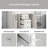 Deandray 35.9'' Single Bathroom Vanity with Resin Top with Mirror-777125090