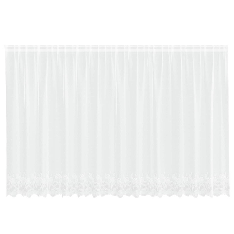 Curtains With Curtains White Polyester, 400cm Width x 160cm Drop