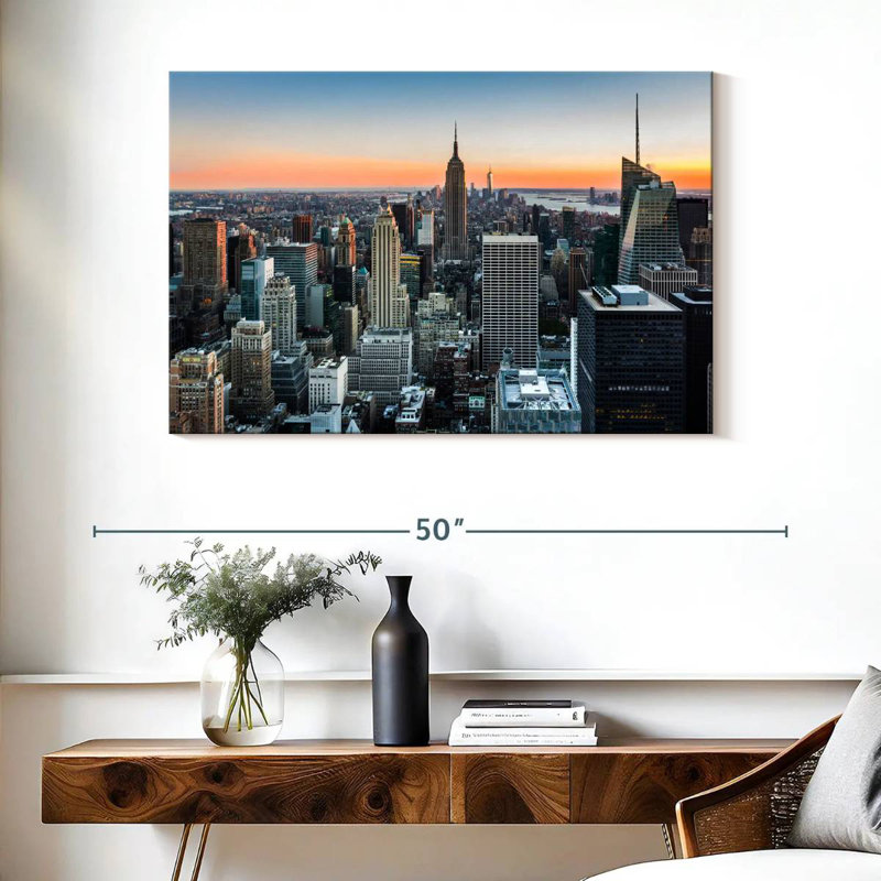 Sireci New York At Sundown, 26" H x 39" W