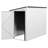  4' x 8' Lean to Outdoor Shed with Lock, White-98251113-98251115