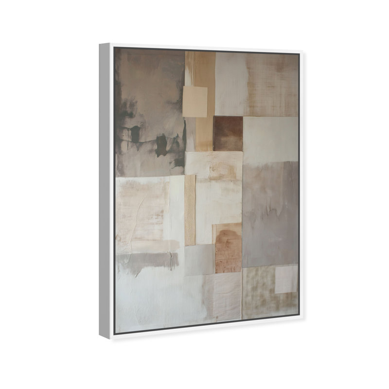 Dustveil (I) Canvas Abstract Print by Oliver Gal, Black Frame, 10 x 15, 46"H x 31"W, White Frame