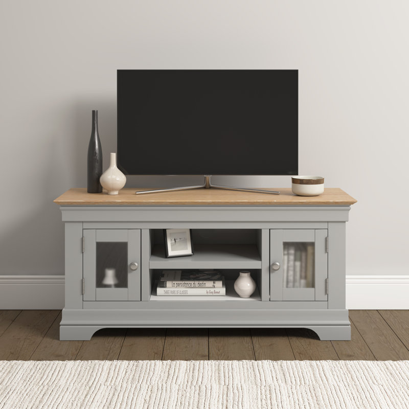 Adaleya TV Stand, Grey, 57cm H x 120cm L x 43cm W