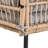 Patio Wicker Chair for Outdoor with All-Weather Beige Rattan and Soft Cushions