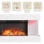 17 Stories White Electric Fireplace with 5000 BTU-709986196