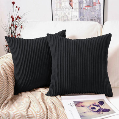 Swipe Stripe Velvet Cushion Covers - Set of 2