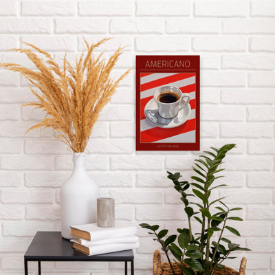 Art mural classique audacieux classique Americano Coffee