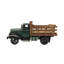 Sculpture de camion vert en métal-2016824055