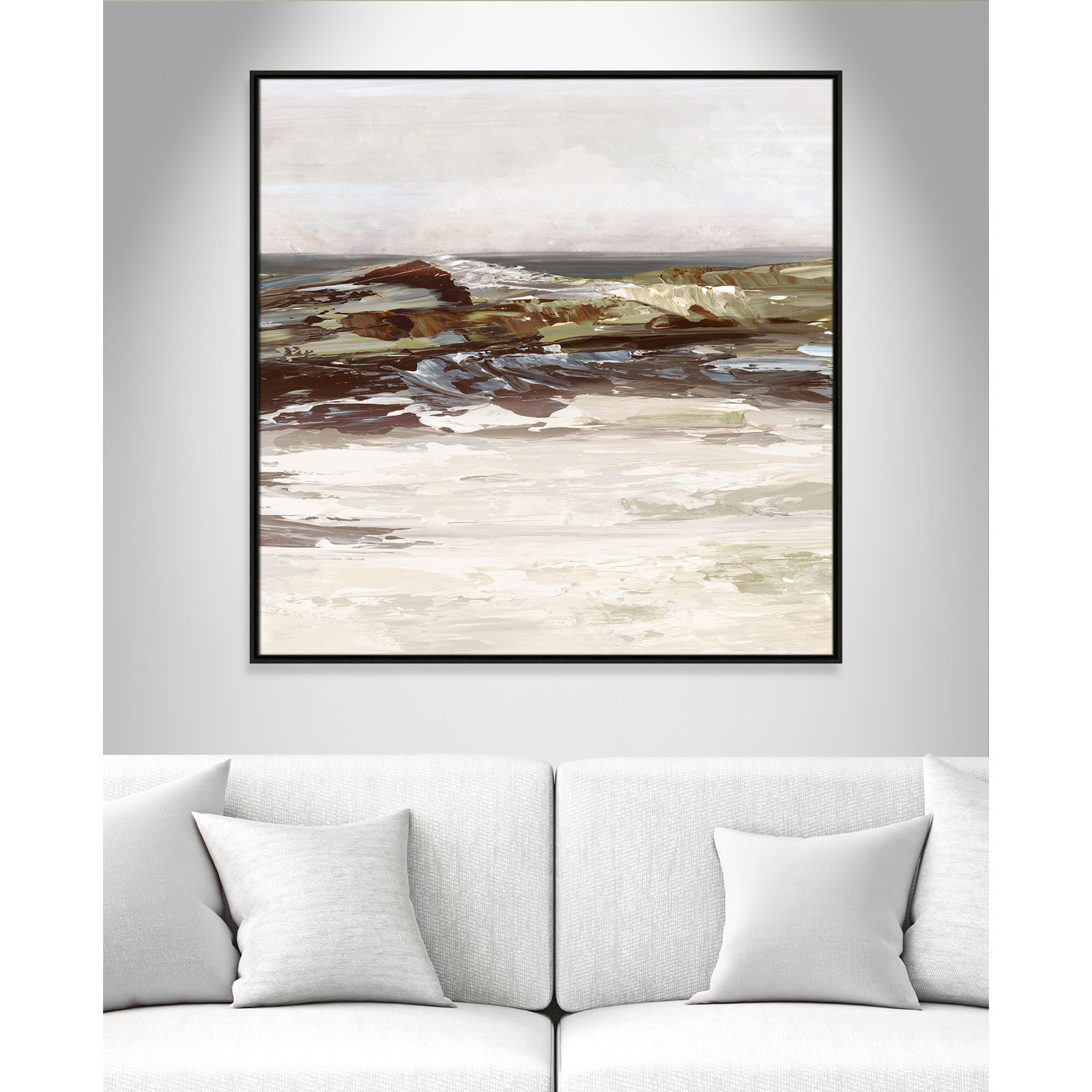 Stoney Peak Print by , 41.5" H x 41.5" W, Espresso