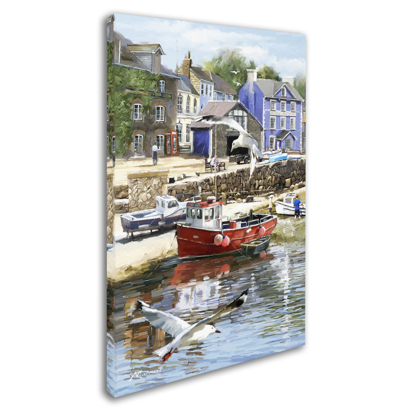 «Armand Coastal Town» par Armand, reproduction sur toile, H 24 po x l 16 po x P 2 po