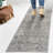 Shaii Global Medallion Low-Pile Machine-Washable Light Gray/Brown Rug-157684660