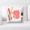 Microsuede Reversible Throw Pillow
