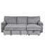 Canapé-lit confortable avec rangement et porte-gobelet confortable - canapé gris pour la maison-727327568