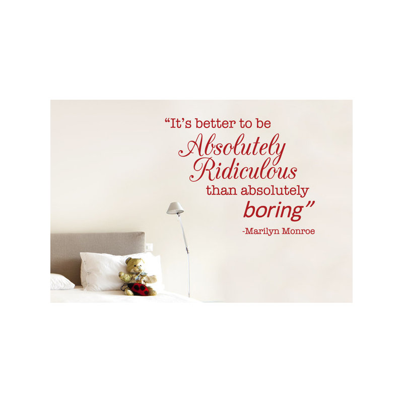 Non-Wall Damaging Wall Decal, Large, Dark Red