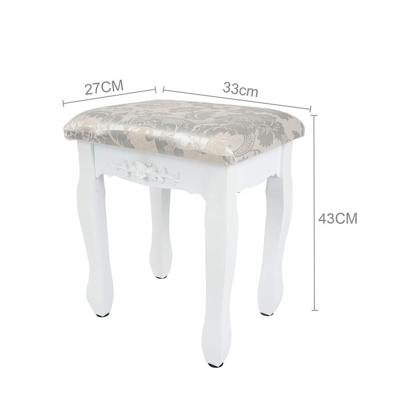 Gulley Solid Wood Accent Stool