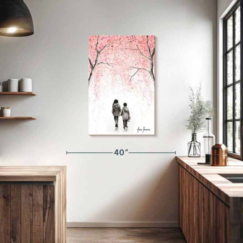 Une promenade en fleurs, H 36 po x l 24 po