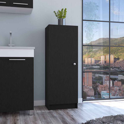 Armoire de cuisine H 47 po, armoire à une porte, quatre tablettes intérieures 