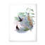 Colibri rétro sur une branche - impression sur toile-59707978-59707979
