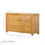 Commode 6 tiroirs 53 x 17 x 31,5 po