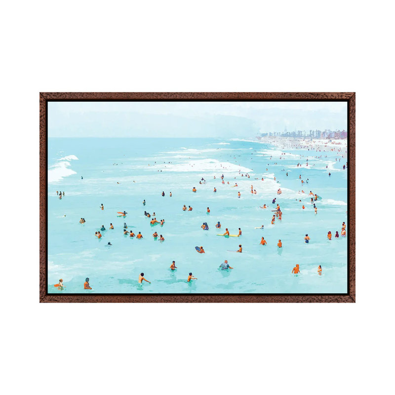 Hot Summer Day - Print on Canvas, Classic Brown Wood Framed, 101.6 cm H x 66.04 cm W