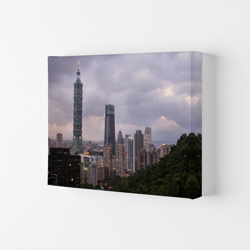 Goodnight Taipei by Karsten Wrobel - Print on Canvas, 21cm H x 29.7cm W x 4cm D, Wrapped Canvas