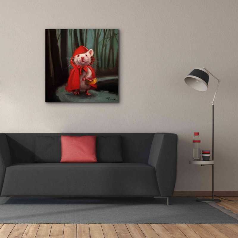 «Little Red» par Lucia Heffernan, H 37 po x l 37 po x P 1,5 po
