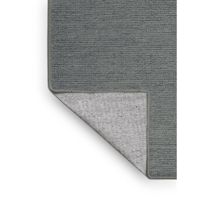 Machine Washable Solid Gray Area Rug, Rectangle 8' x 12'
