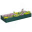 Lit de jardin surélevé galvanisé Outsunny, boîte à fleurs en métal 8 pi x 3 pi x 1 pi, pour cultiver des légumes, des fleurs, des herbes et des plantes grasses