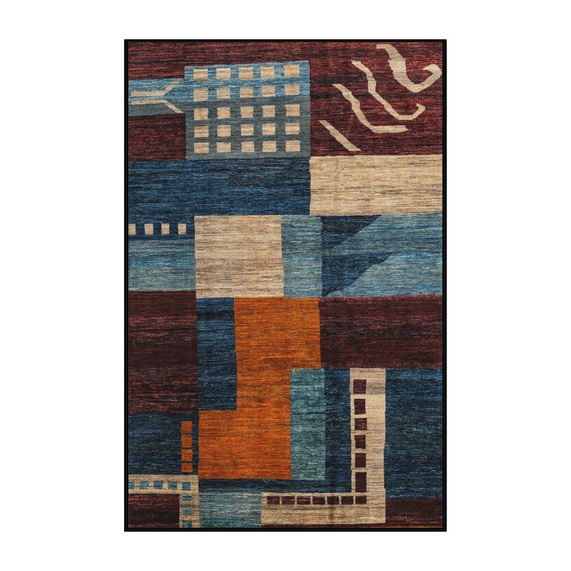 Abstract Indoor Rug, Rectangle 2' x 3'