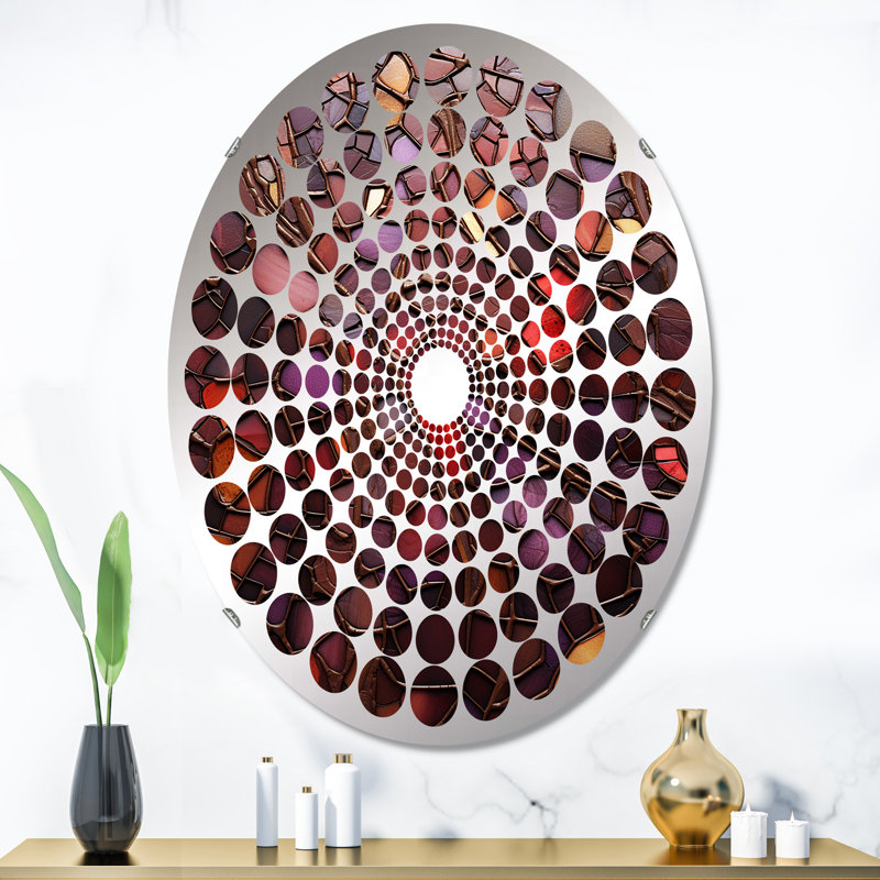 Miroir décoratif à pois radicaux MIR MIR107781, 35,4 po x 23,6 po