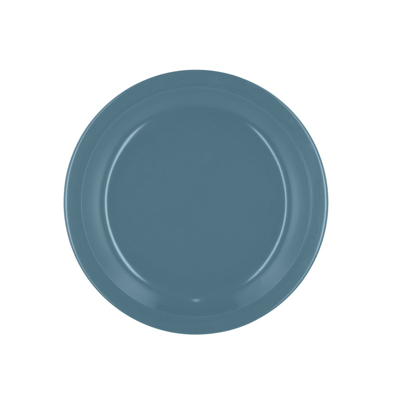 House of Hampton Hamlet Dinner Plate, Melamine, Dusty Blue, 24.5cm