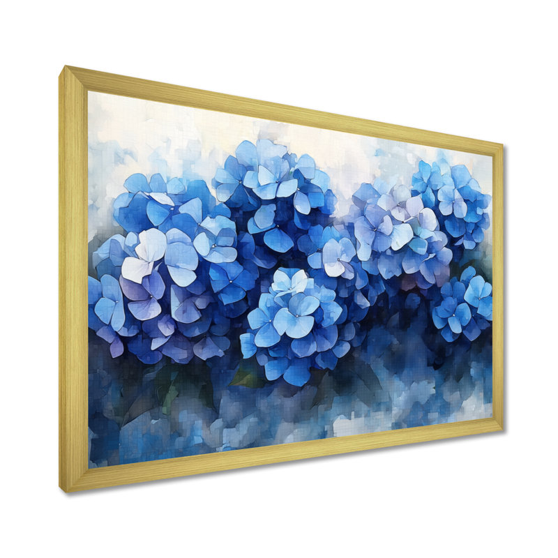 Jacquil - Floral Wall Art, Impression d'un seul cadre photo, H 16 po x l 32 po, Doré