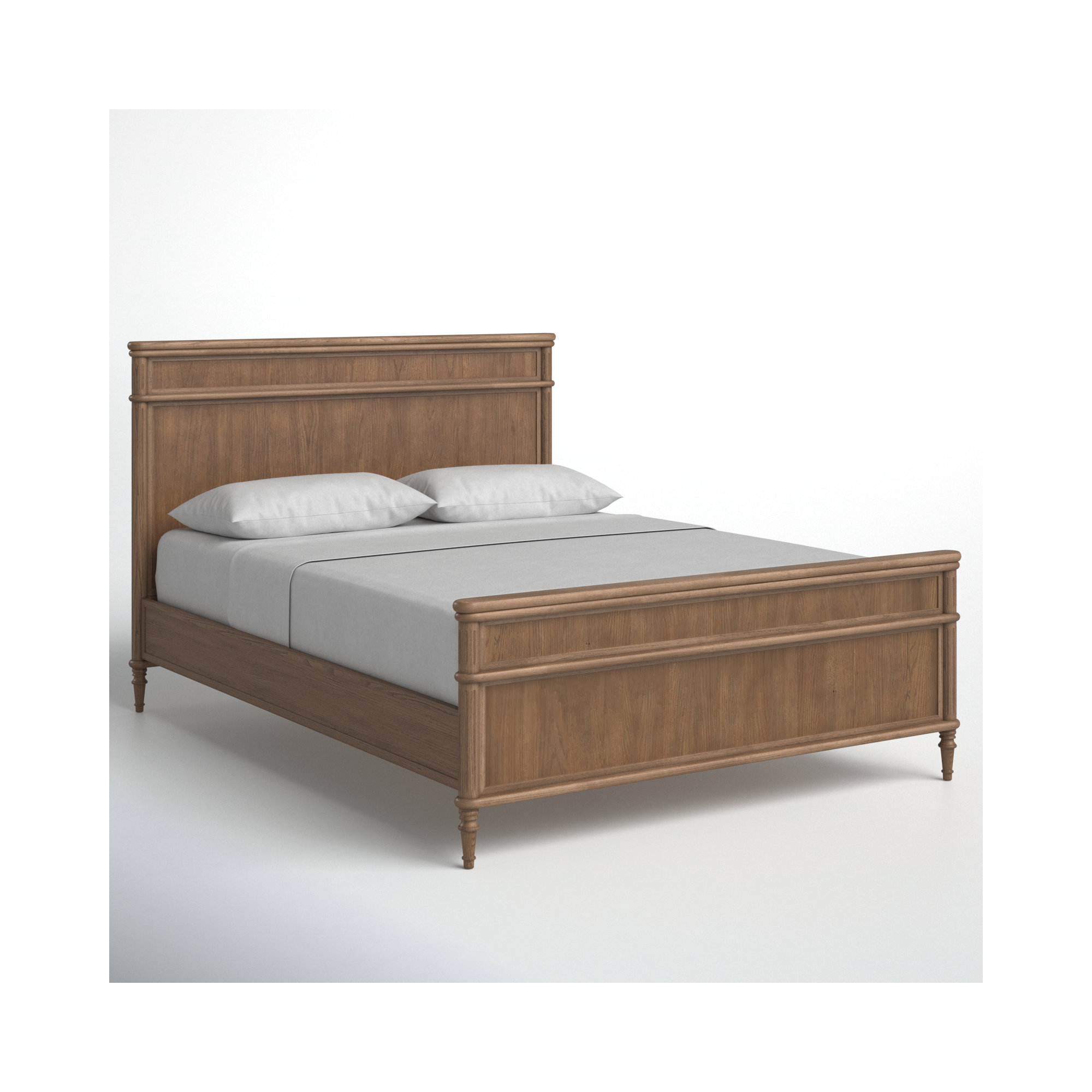 Susie Solid Wood Bed, Queen, Distressed Black