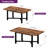 Aveline Extendable Dining Table 47" To 63" - Expandable Table With X-Brace Metal Legs, Smooth Glide Mechanism, Seats 6-8, Space Saving For Small Areas-283322101